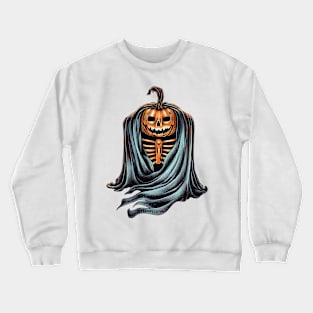 Halloween skeleton pumpkin Crewneck Sweatshirt